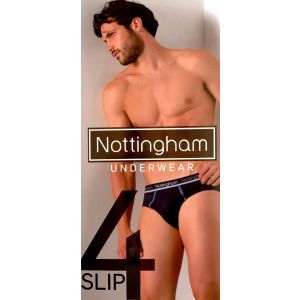 Slip Uomo Moda in Cotone Elasticizzato Nottingham 14939 (4 Pezzi)