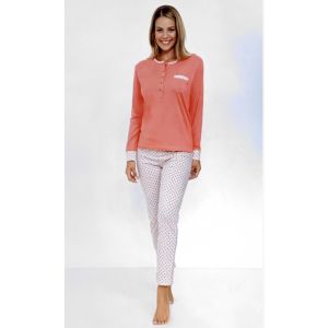 Pigiama Donna Lungo 100% cotone jersey Il Granchio Lady 418