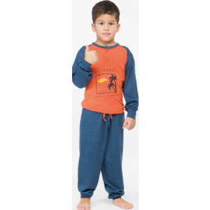 Pigiama Bambino lungo 100% cotone jersey Karelpiu' 0165