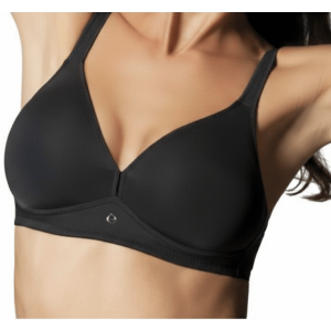 Reggiseno Donna Nero Triangolo Coppa C Non Imbottito 1824 by Sielei 