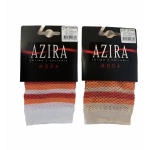 Calzino Donna rete rigato Azira moda