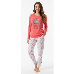 Pigiama Donna 100% cotone lungo THINK PINK 2000 Outlet