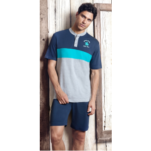 Pigiama Uomo Corto 100% cotone Nottingham Sport 24036