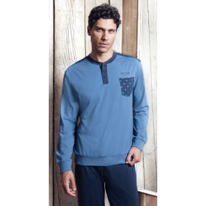 Pigiama Uomo cotone Nottingham Sport 24060 Outlet