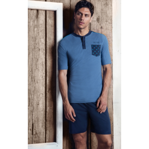 Pigiama Uomo Corto 100% cotone Nottingham Sport 24061
