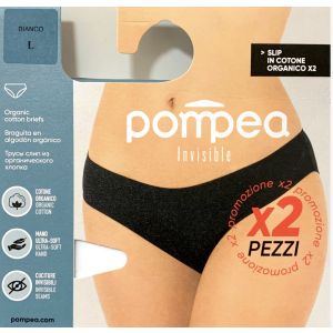 Slip Donna invisibile cotone elasticizzato Pompea essential