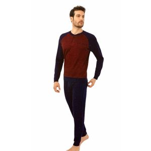 Pigiama Uomo 100% cotone caldo invernale Il Granchio 4001