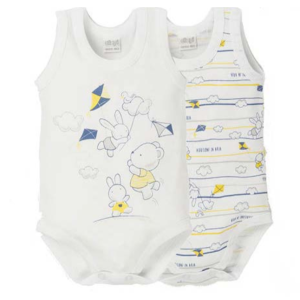 Body neonato canottiera 100% cotone Ellepi 5160