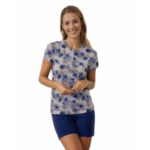 Pigiama Donna corto 100% cotone IL GRANCHIO lady 817 Special Price