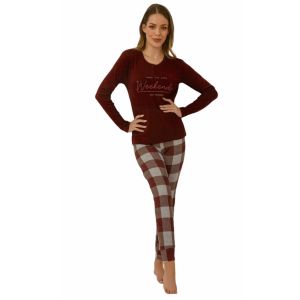Pigiama Donna 100% caldo cotone Il Granchio 6001