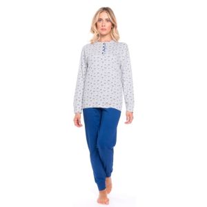 Pigiama Donna manica lunga 100% cotone Karel 8047