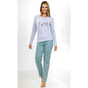 Pigiama Donna Lungo 100% cotone jersey Il Granchio Lady 415