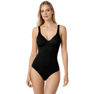 Body donna Nero intimo Gios 506 modellante shape in tessuto DermoDry senza ferretto
