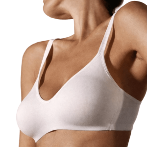 Reggiseno Donna Bianco in Cotone Preformato Senza Ferretto Aroma by Gios