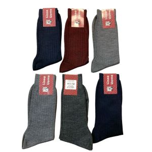Calza Uomo corta coste lana 50% Leon D'oro offerta speciale