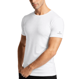 Maglia uomo bianca intimo girocollo cotone elasticizzato Navigare 570