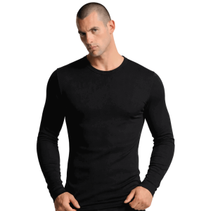 Maglia Uomo Nera Navigare Caldo Cotone 113
