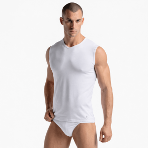 Maglia Uomo senza maniche scollo a V cotone elasticizzato Navigare 575 