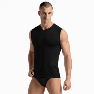 Maglia Uomo senza maniche scollo a V cotone elasticizzato Navigare 575