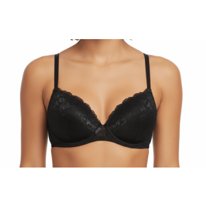 Reggiseno Balconcino in Pizzo con Ferretto Colori Bianco, Nero e Nudo. Coppe 2B, 3B 4B 5B