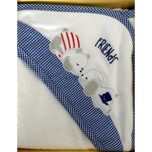 Accappatoio triangolo spugna Neonato Ellepi 4229