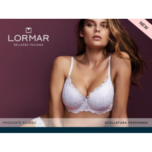 Reggiseno Push-Up pizzo coppa C Lormar Plug Frizzante