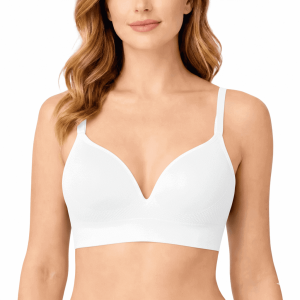 Reggiseno Donna Bianco Imbottito Senza Ferretto in Microfibra Ouno 7501