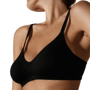Reggiseno Donna Nero in Cotone Preformato Senza Ferretto Aroma by Gios
