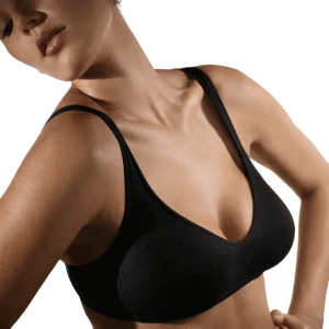 Reggiseno Donna Nero in Microfibra Preformato Senza Cuciture Senza Ferretto Perfetto by Gios