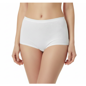 Slip donna Alto in costina operata cotone 100% filoscozia Alpina 42
