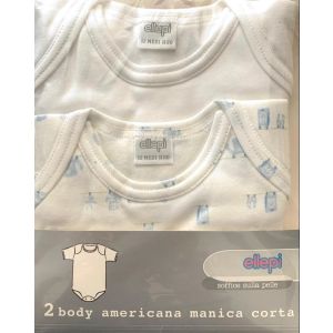 Body Neonato mezza manica Cotone felpato Ellepi 903 Fine serie Outlet