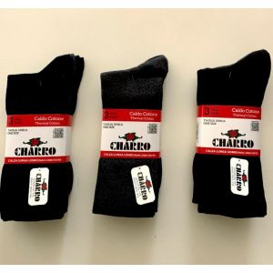 Calza Uomo lunga caldo cotone tinta unita EL CHARRO Franco