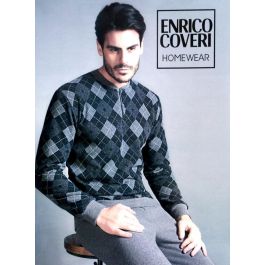 Pigiama uomo Enrico Coveri EP5067 blu punto milano